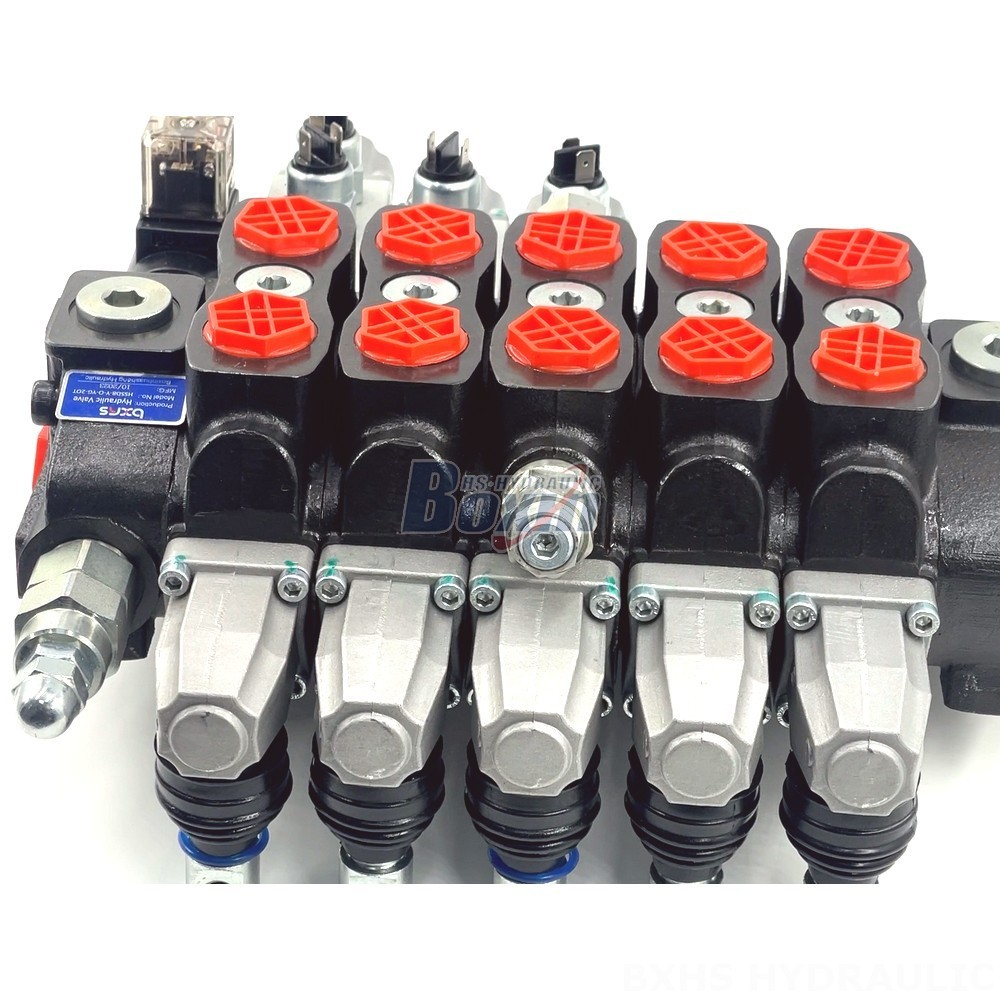High-Performance Manual 5 Spool Sectional Directional Valve detail image
